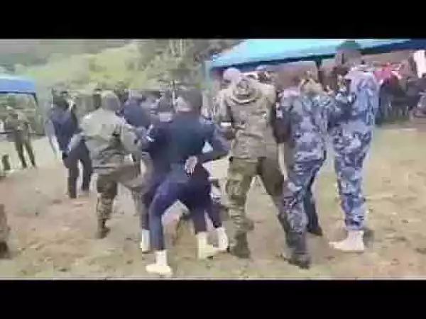 Ghanaian Soldiers Dance Erotically Doing "One Corner" Dance (Watch Video)